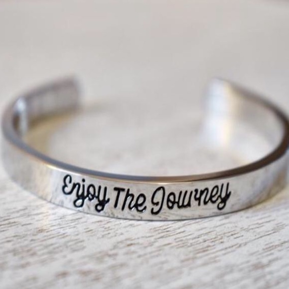 Boutique Jewelry - 2 Enjoy the Journey Stainless Steel Logo Bracelets